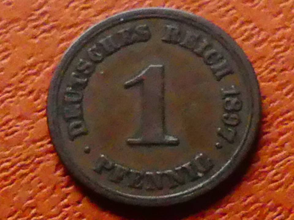  s.16 Kaiserreich** 1 Pfennig 1897 E   