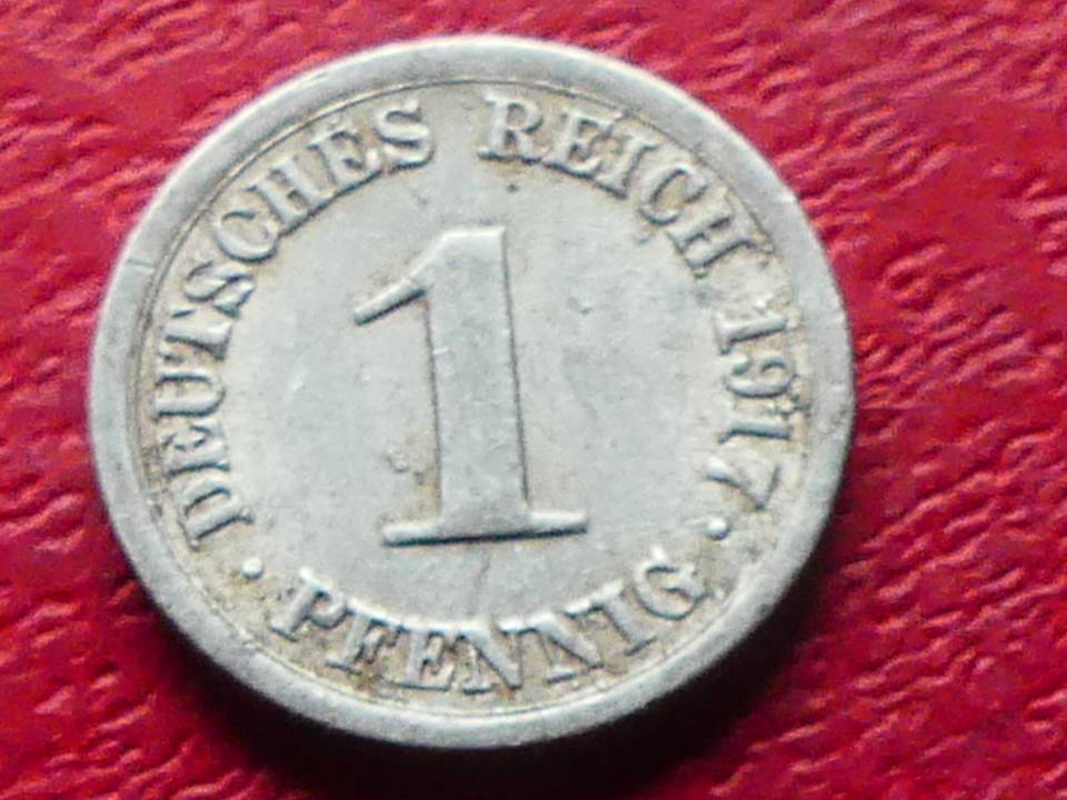  s.17 Kaiserreich** 1 Pfennig 1917 J   