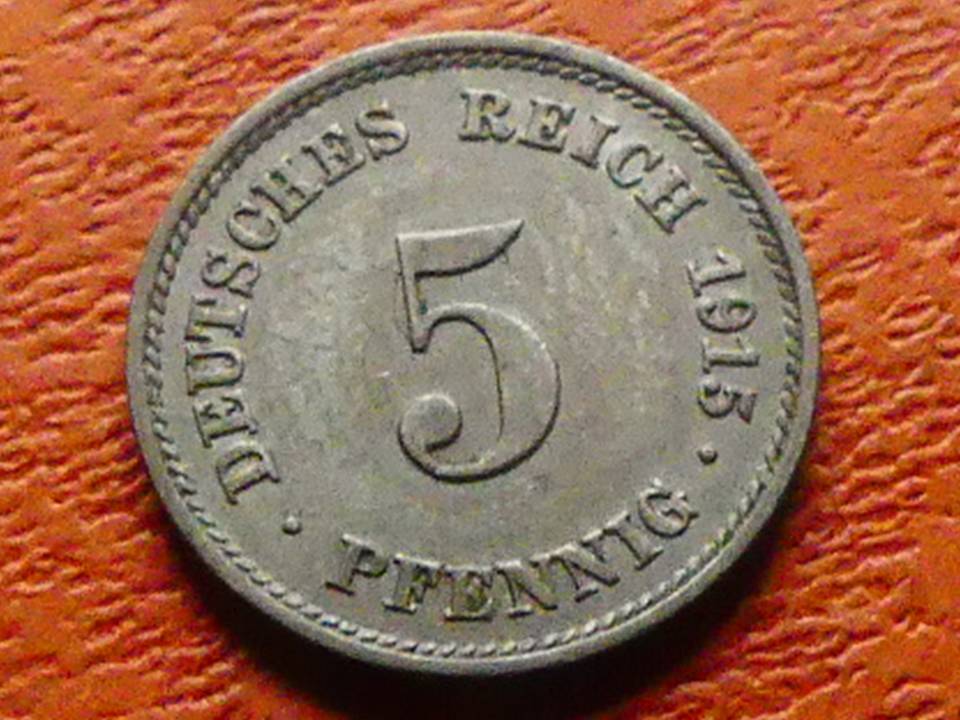  s.5 Deutsches Kaiserreich** 5 Pfennig 1915 E   