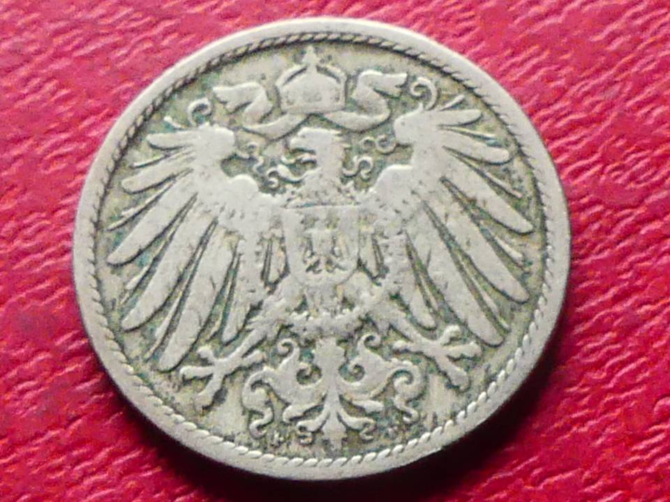  s.6 Kaiserreich** 10 Pfennig 1892 F   