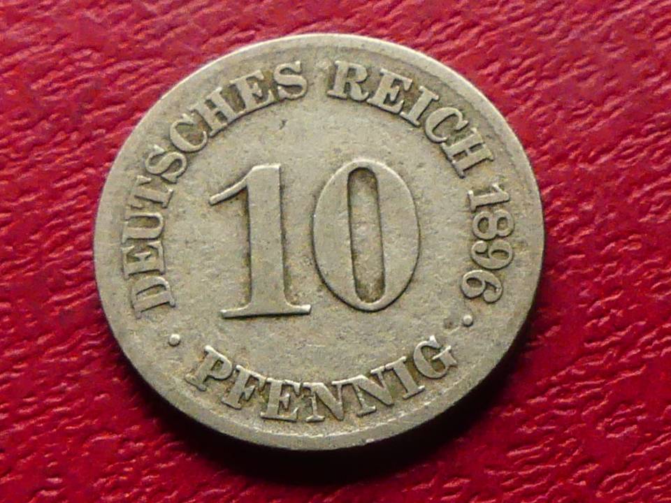  s.7 Kaiserreich** 10 Pfennig 1896 J   