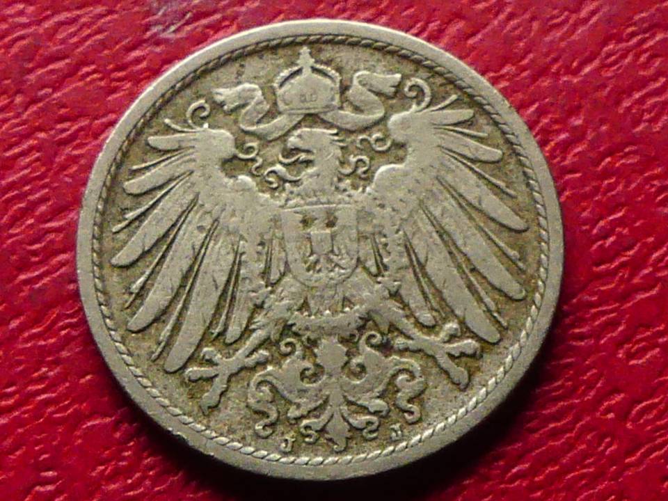  s.7 Kaiserreich** 10 Pfennig 1896 J   