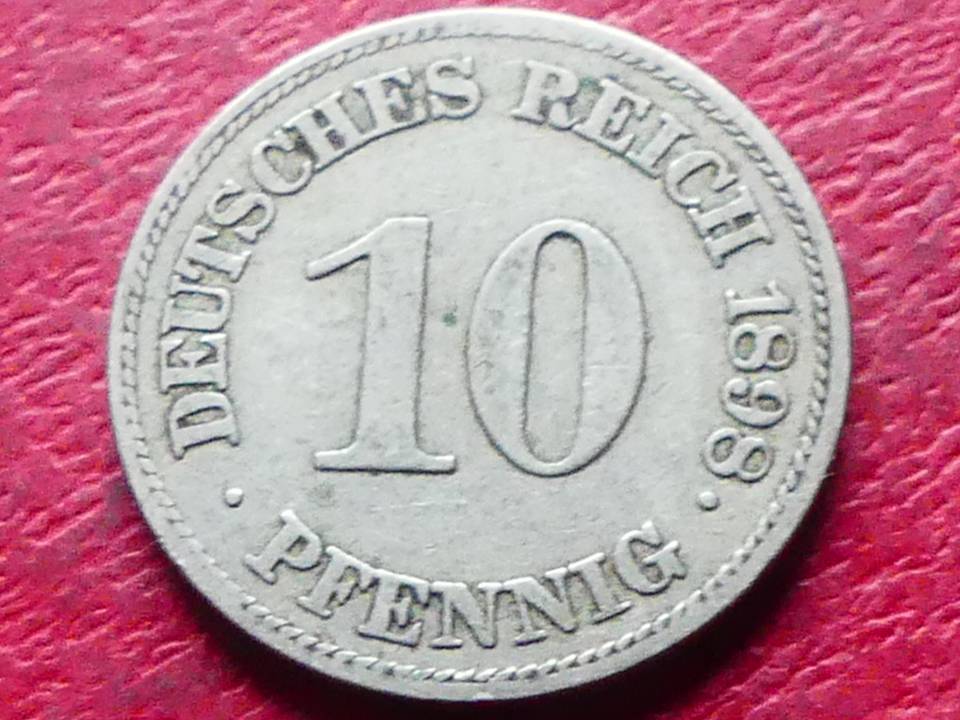  s.8 Kaiserreich** 10 Pfennig 1898 E   