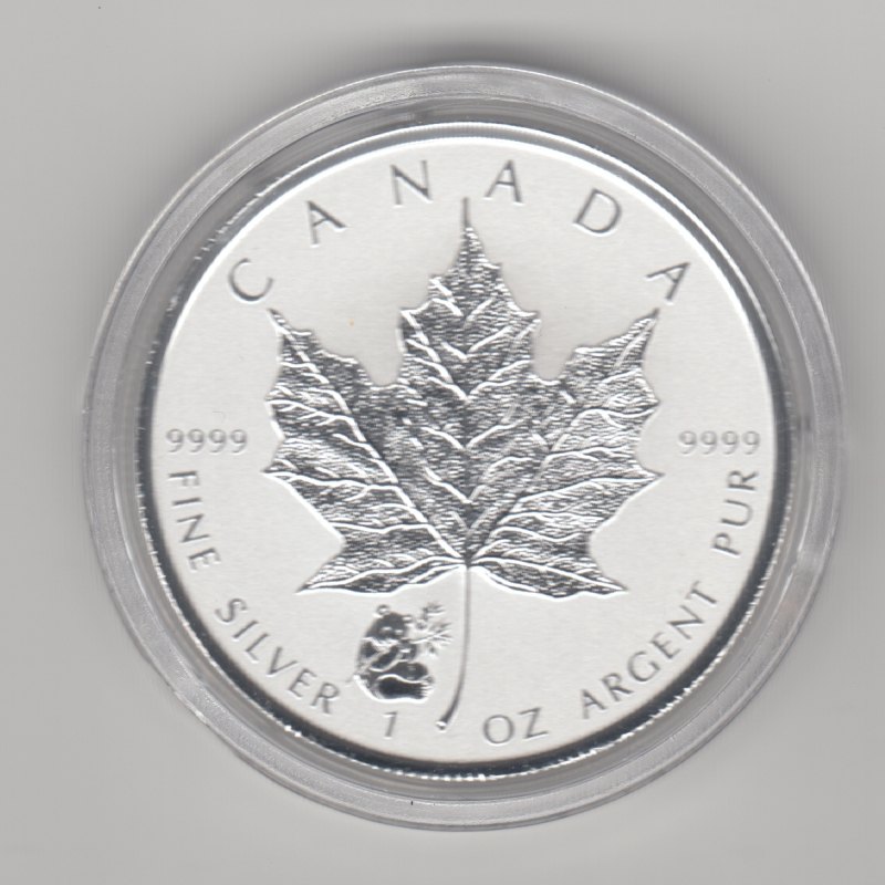  Kanada, Maple Leaf 2016 mit Privy Panda, 1 unze oz Silber   