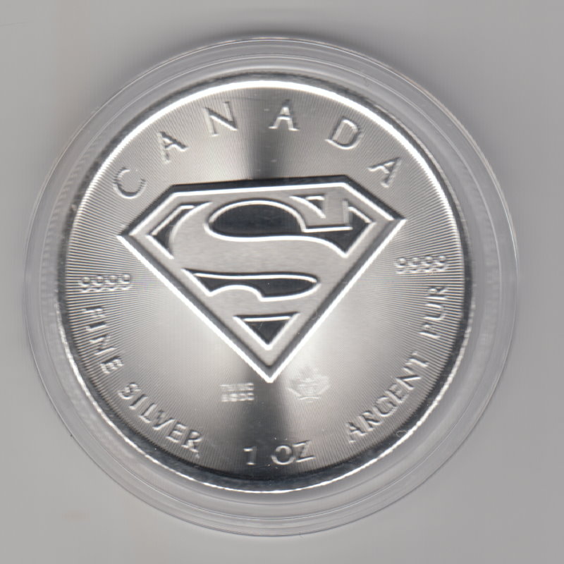  Kanada, DC Supermann 2016, 1 unze oz Silber   