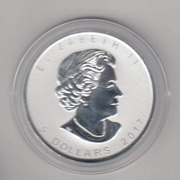  Kanada, Maple Leaf 2017 mit Privy 150 Jahre, 1 unze oz Silber   