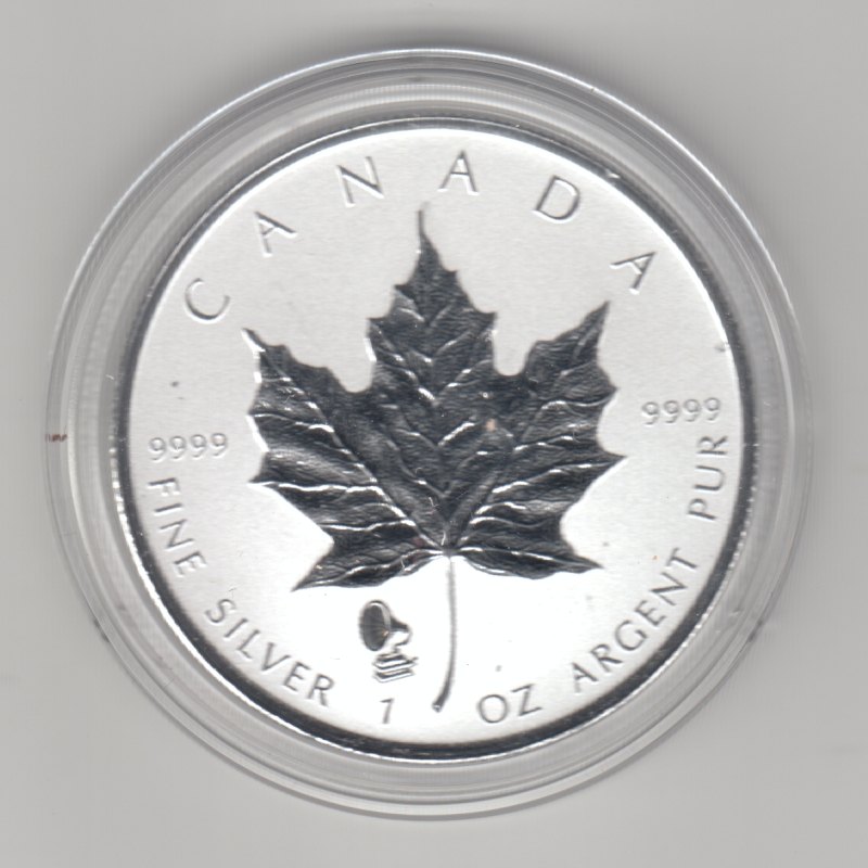  Kanada, Maple Leaf 2019 mit Privy Gramophon, 1 unze oz Silber   