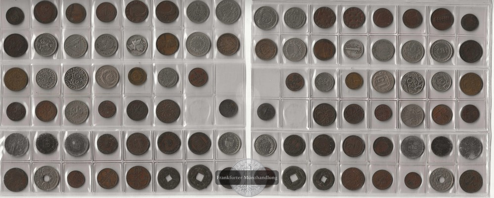  Lot  Münzen aus aller Welt  FM-Frankfurt   