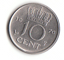  10 Cent niederlande 1976 (C182)b.   