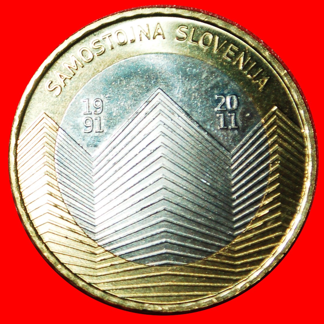  * SEPARATION FROM YUGOSLAVIA 1991: SLOVENIA ★ 3 EURO 2011 UNC UNCOMMON! ★LOW START ★ NO RESERVE!   