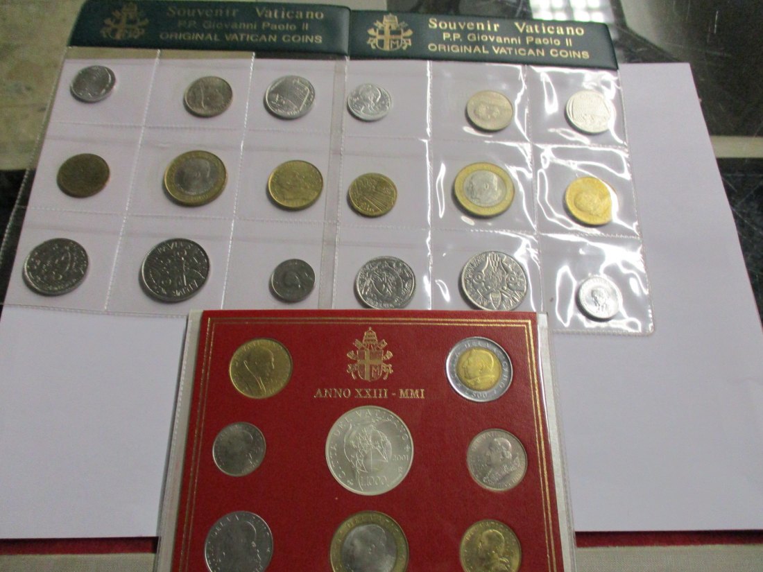  Lot Sammlung Vatikan Münzen /U6   