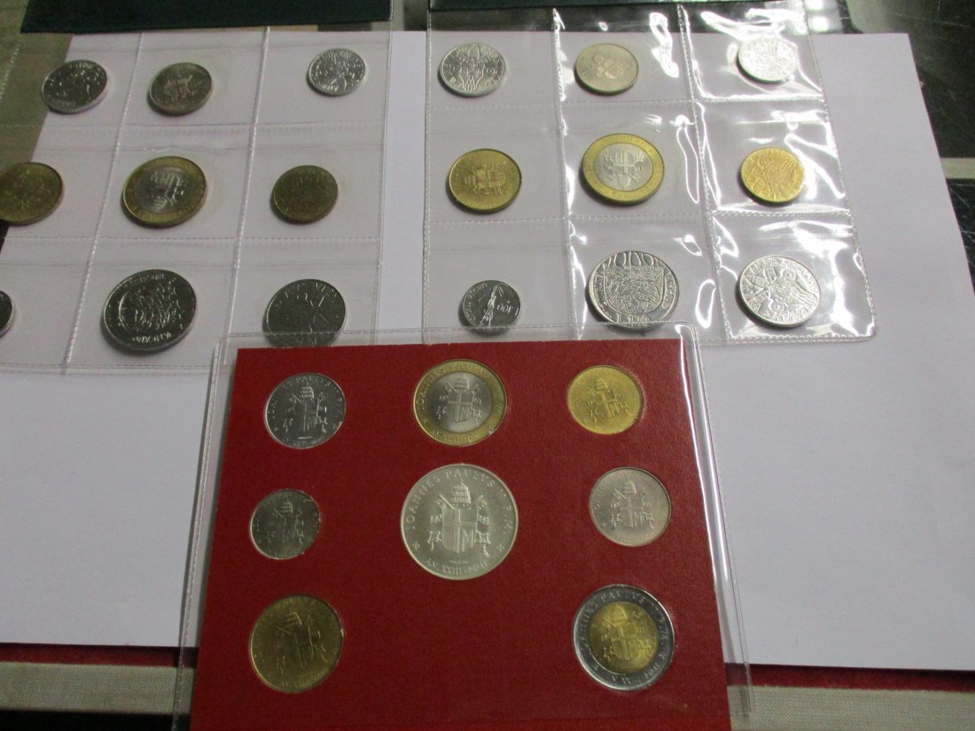  Lot Sammlung Vatikan Münzen /U6   