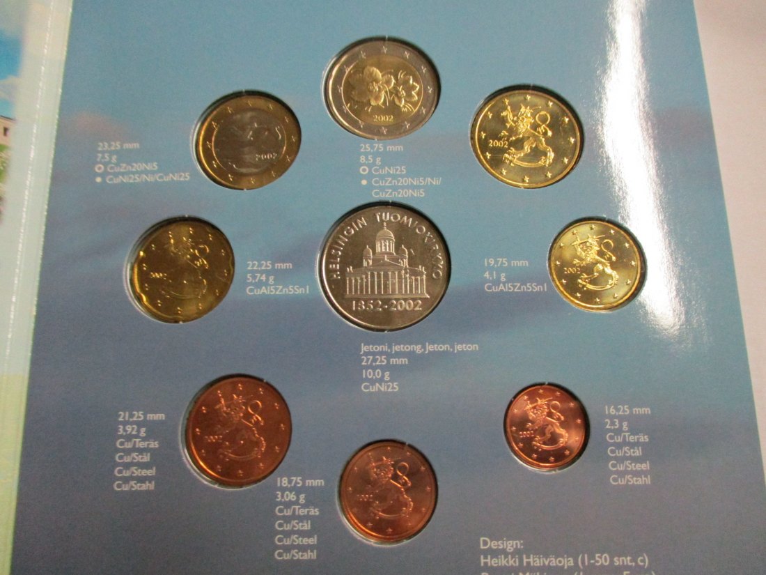  Lot Euro Münzen Finnland 2002 und 2009 /U9   