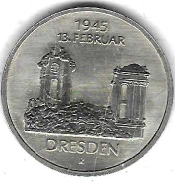  DDR 5 Mark 1985, Dresden Frauenkirche, Stempelglanz, siehe Scan unten   