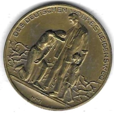  Medaille von Hörnlein über Preise 1923 der Inflation, Stempelglanz, 31 mm, 9,81 gr.,siehe Scan unten   