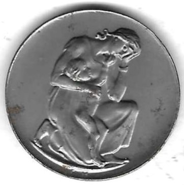  Medaille von Hörnlein über Preise 1923 der Inflation, Stempelglanz, 29 mm, 8,92 gr.,siehe Scan unten   