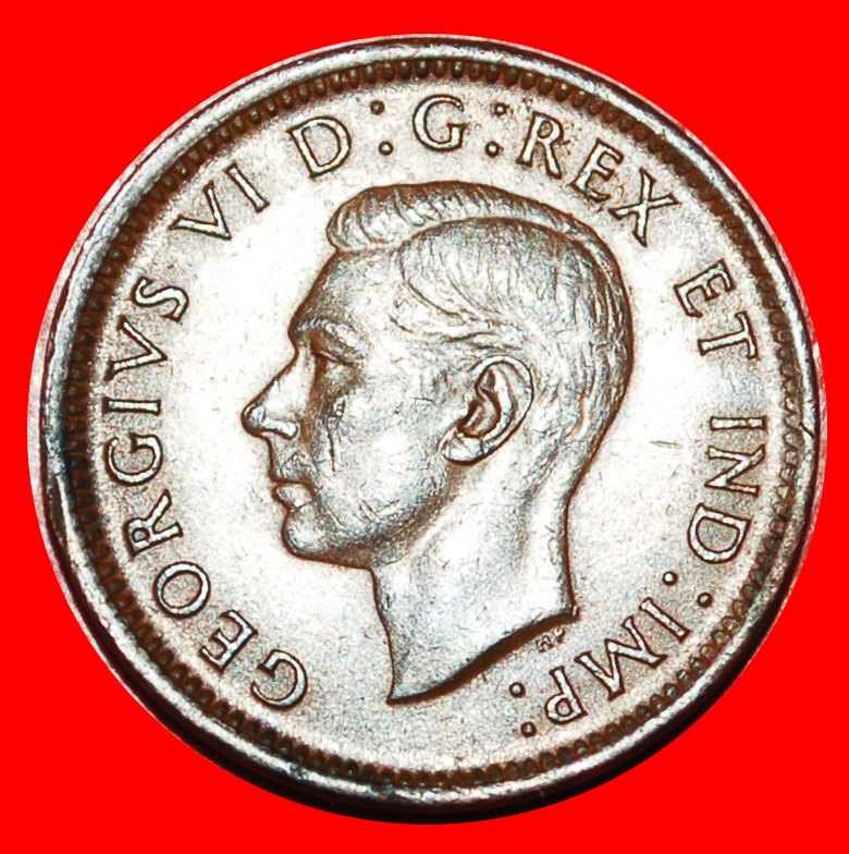  * WAR ISSUE (1939-1945): CANADA ★ 1 CENT 1942! GEORGE VI (1937-1952) ★LOW START★NO RESERVE!   