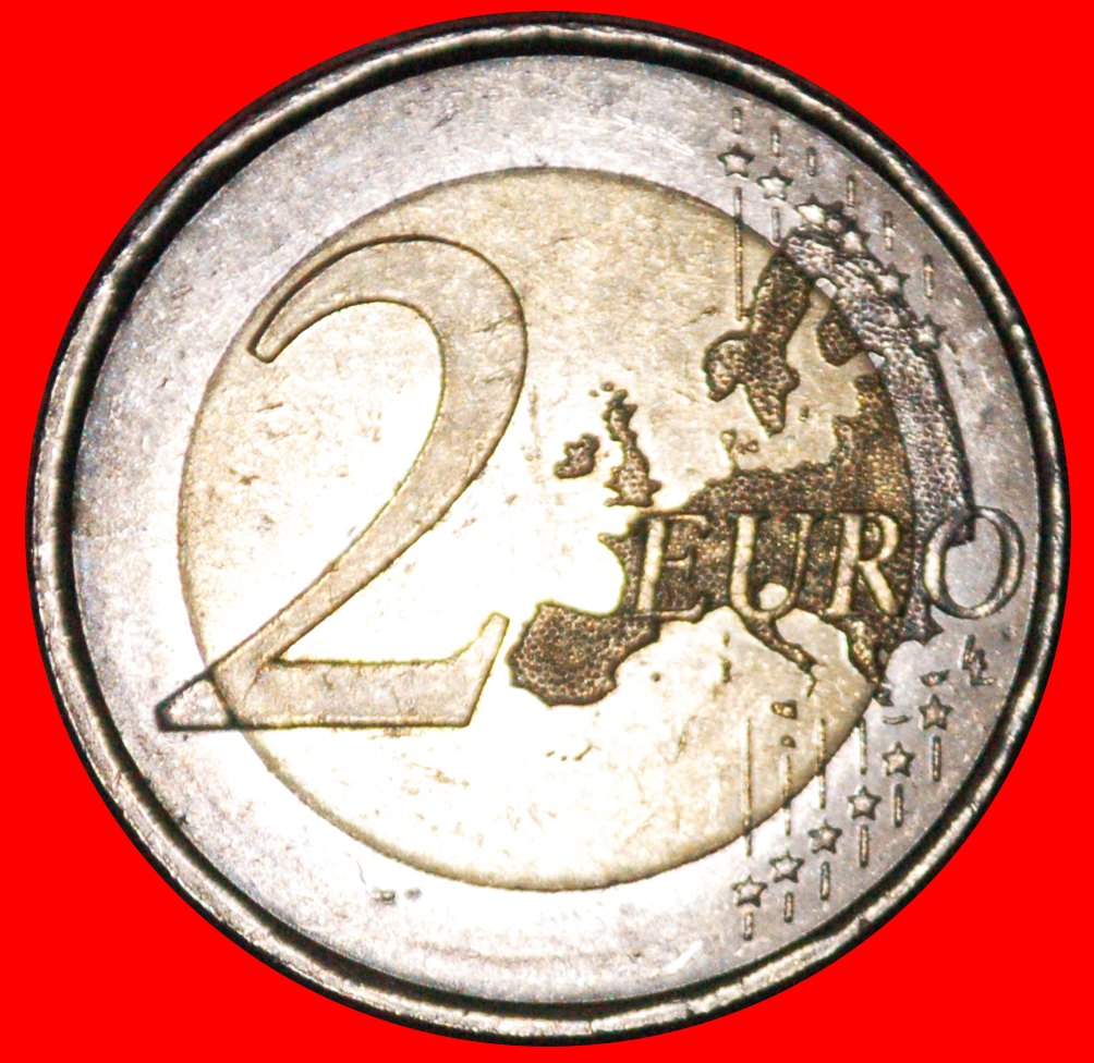  * FLAG: SPAIN ★ 2 EURO 1985-2015!  MINT LUSTRE! ★LOW START★NO RESERVE!   
