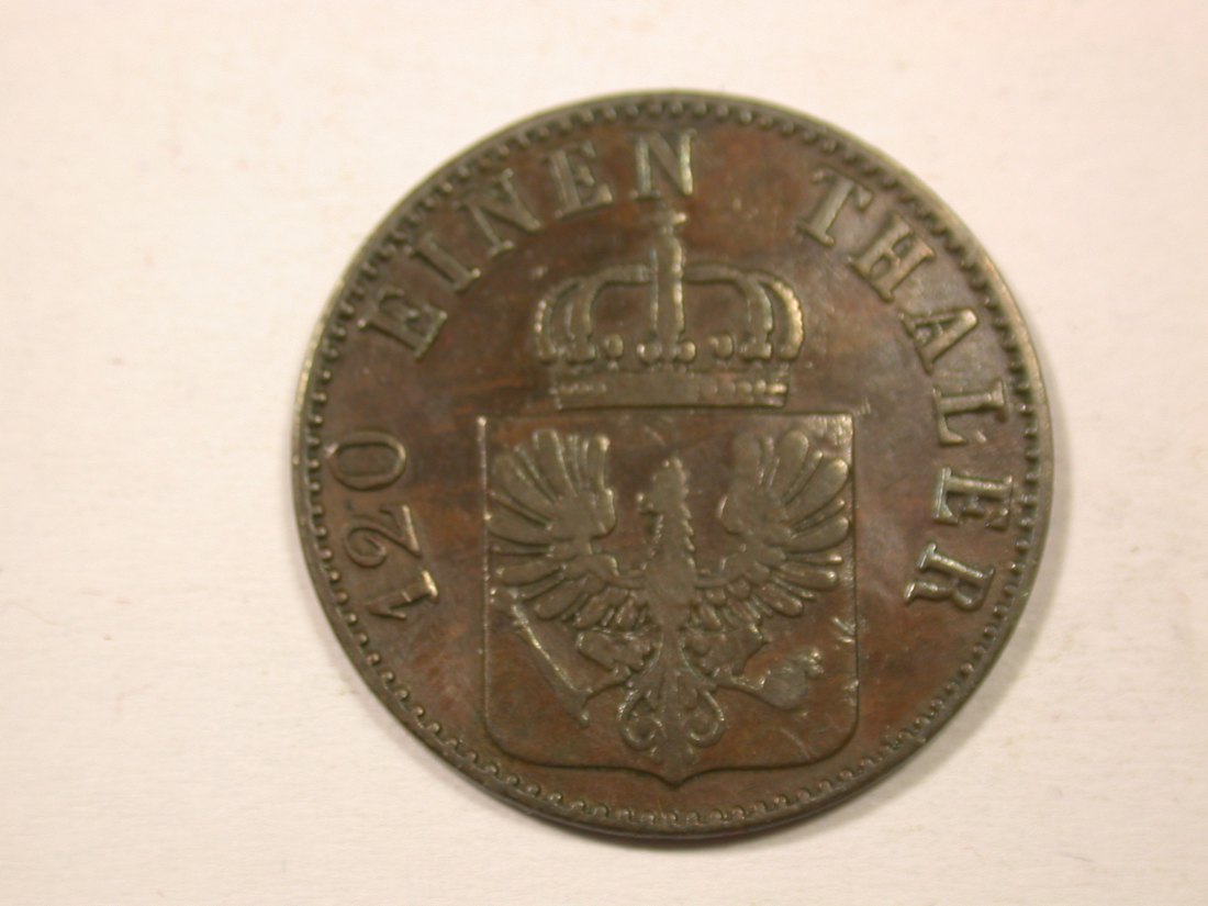  H13  Preussen  3 Pfennig 1859 A in f.ss  Originalbilder   
