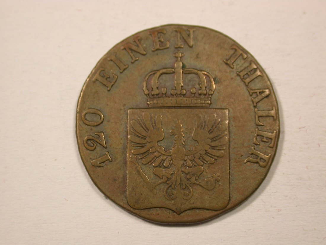  H13  Preussen  3 Pfennig 1844 D in f.ss   Originalbilder   