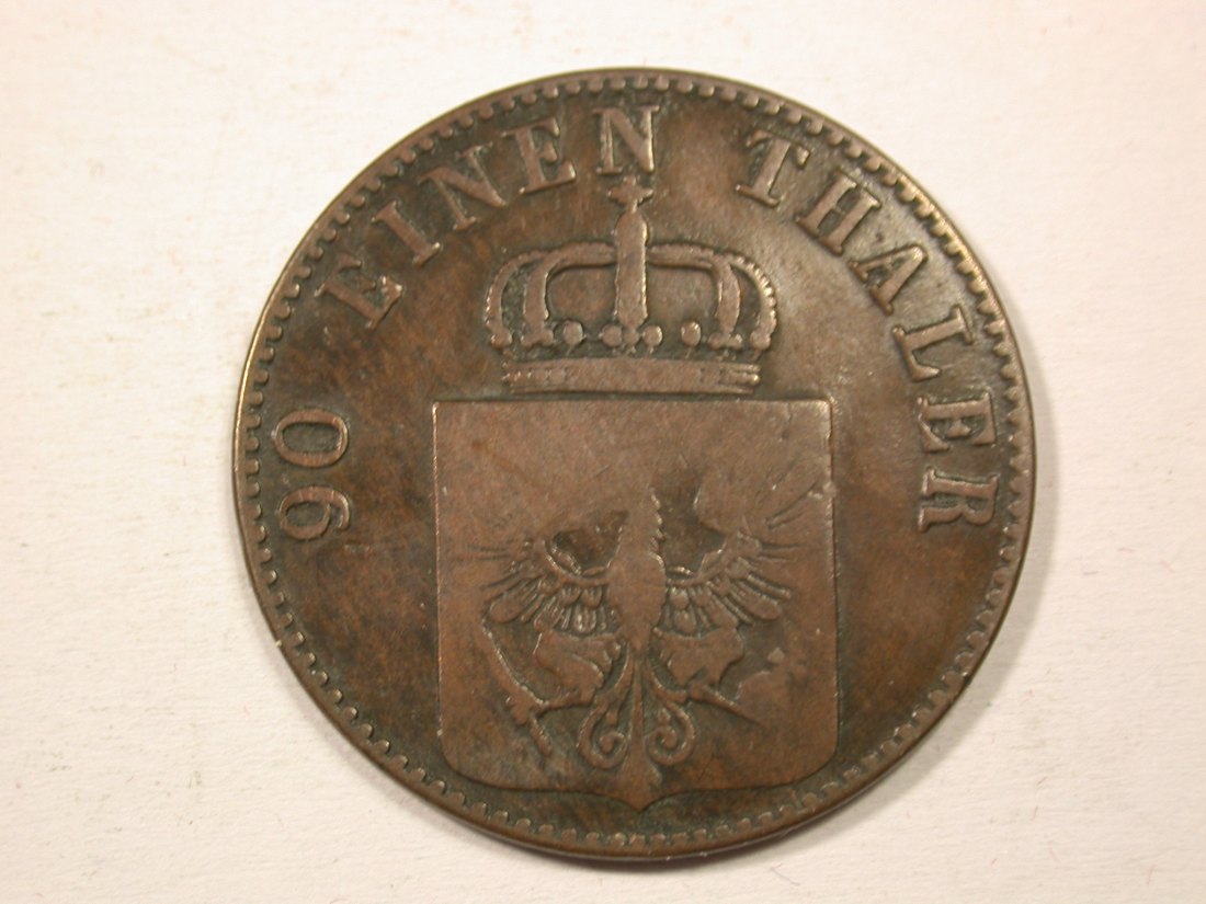  H13  Preussen  4 Pfennig 1853 A in f.ss  R   Originalbilder   