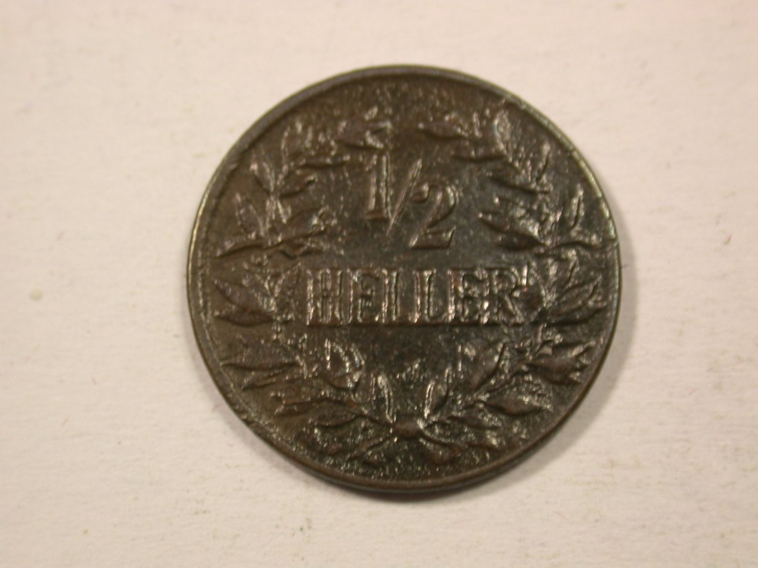 H13 Ostafrika 1/2 Heller 1906 J f.ss Originalbilder