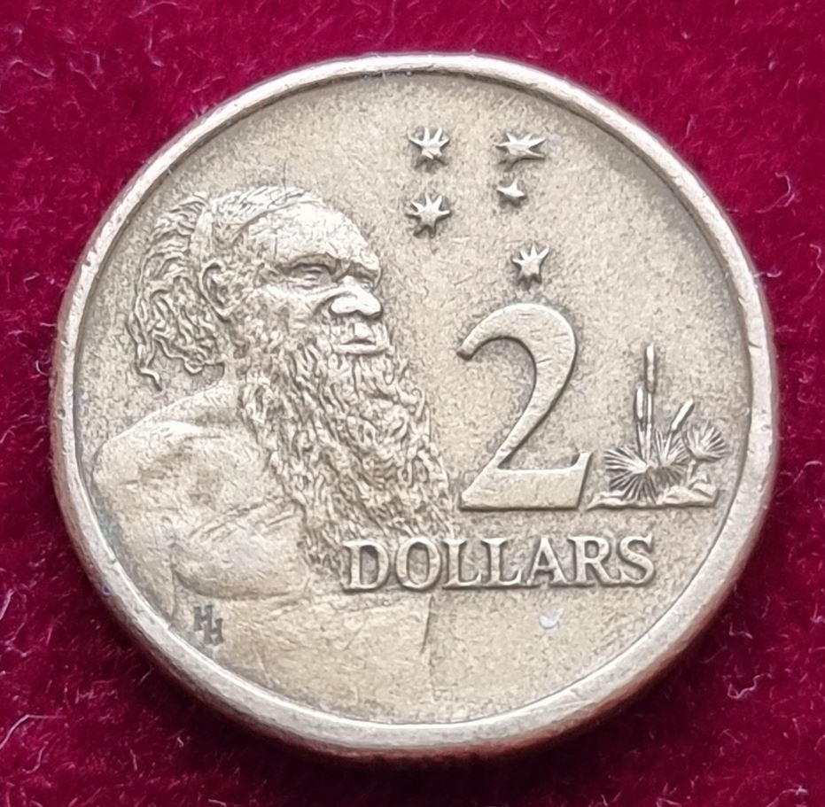  15589(3) 2 Dollars (Australien / Aborigines) 1989 in ss ........................... von Berlin_coins   