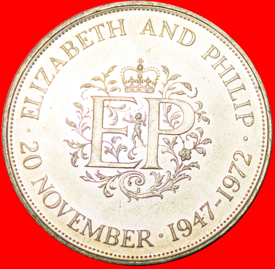 Ⰶ NAKED EROS: GREAT BRITAIN ★25 NEW PENCE 1972 UNC! ELIZABETH II (1953-2022)★LOW START ★ NO RESERVE!