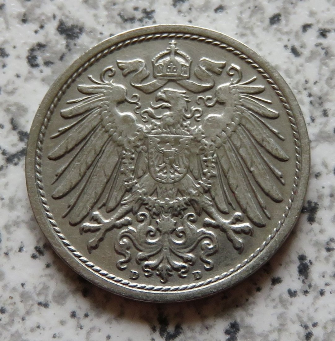  Deutsches Kaiserreich 10 Pfennig 1909 D   