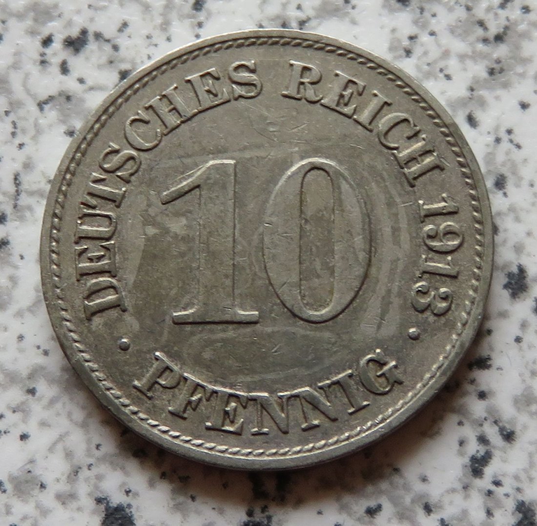  Kaiserreich 10 Pfennig 1913 E   