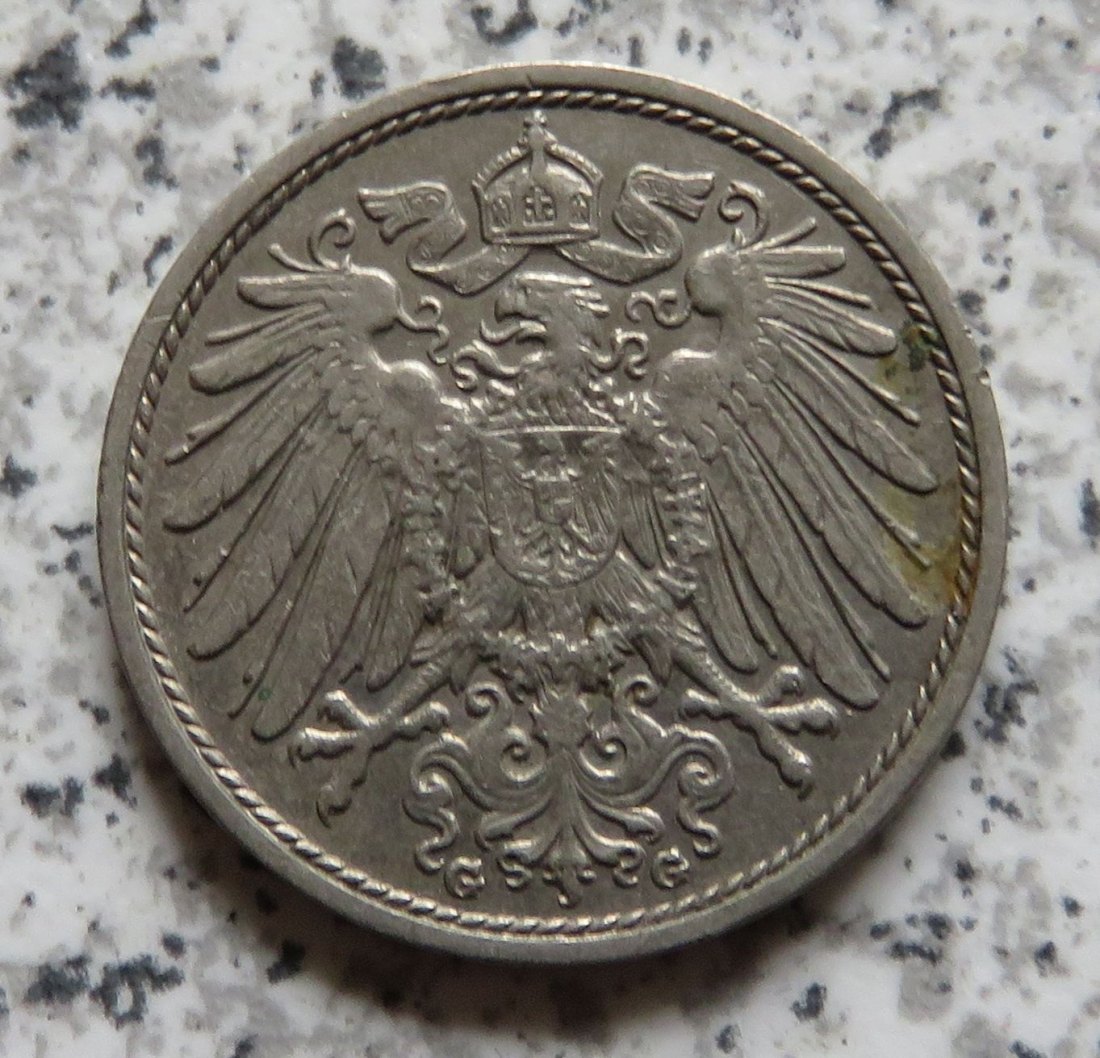  Kaiserreich 10 Pfennig 1914 G   