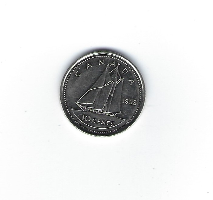  Kanada 10 Cents 1998   