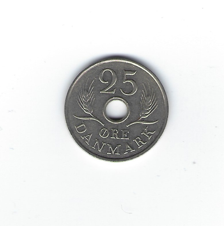  Dänemark 25 Öre 1972   