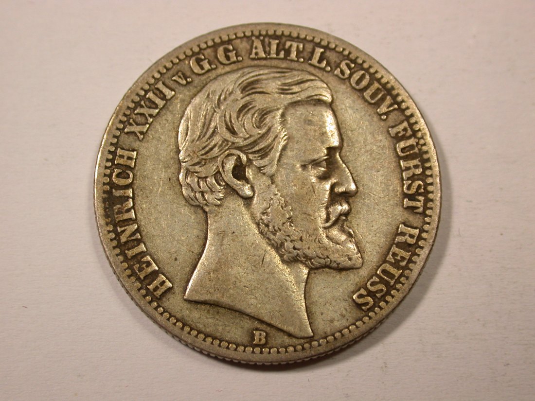 H14 KR Reuss altere Linie 2 Mark 1877 in f.ss Originalbilder