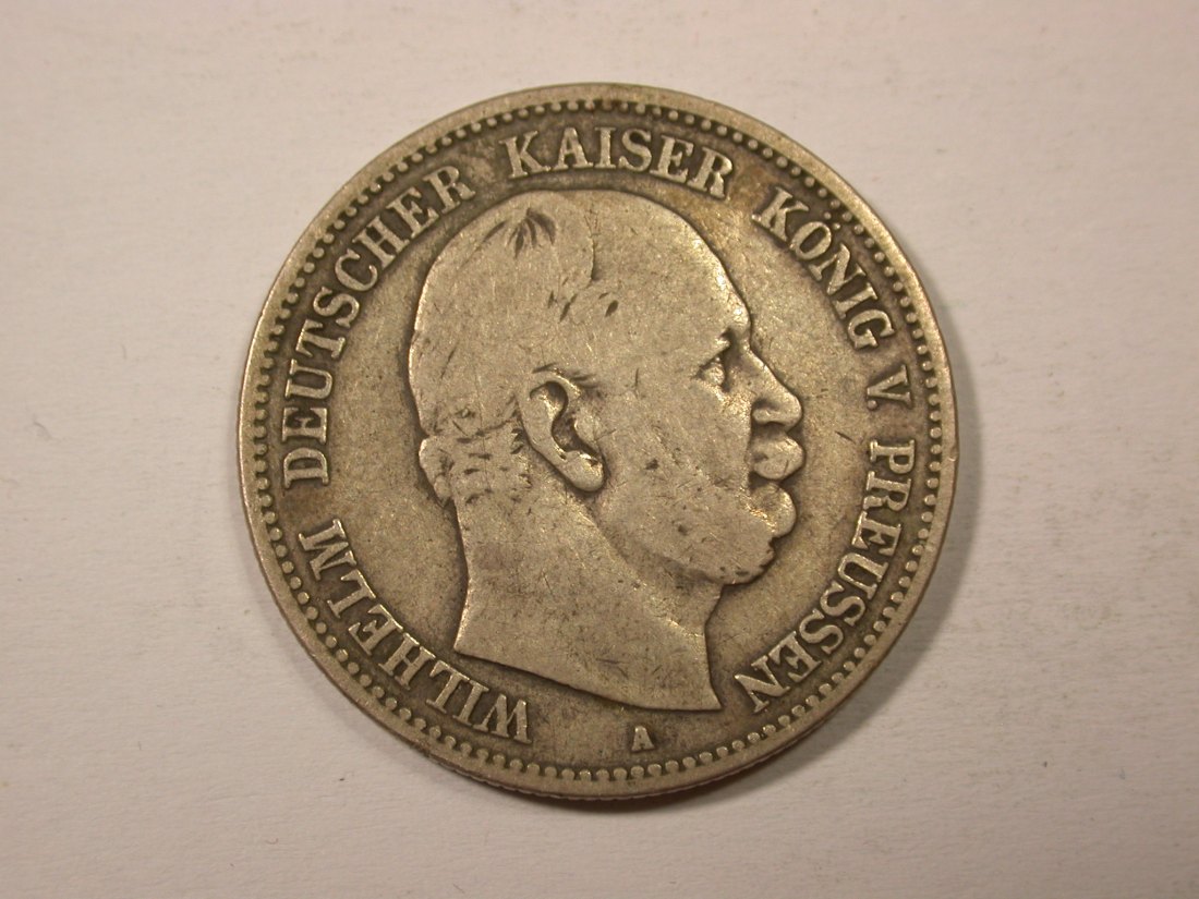 H14 KR Preussen 2 Mark 1876 A in s-ss Originalbilder
