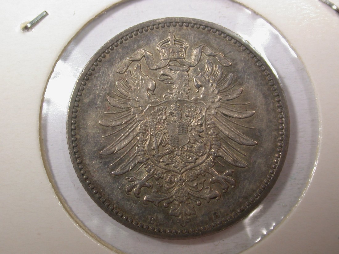  H14  KR  1 Mark  1878 B in gutem vz, hübsche Patina  Originalbilder   