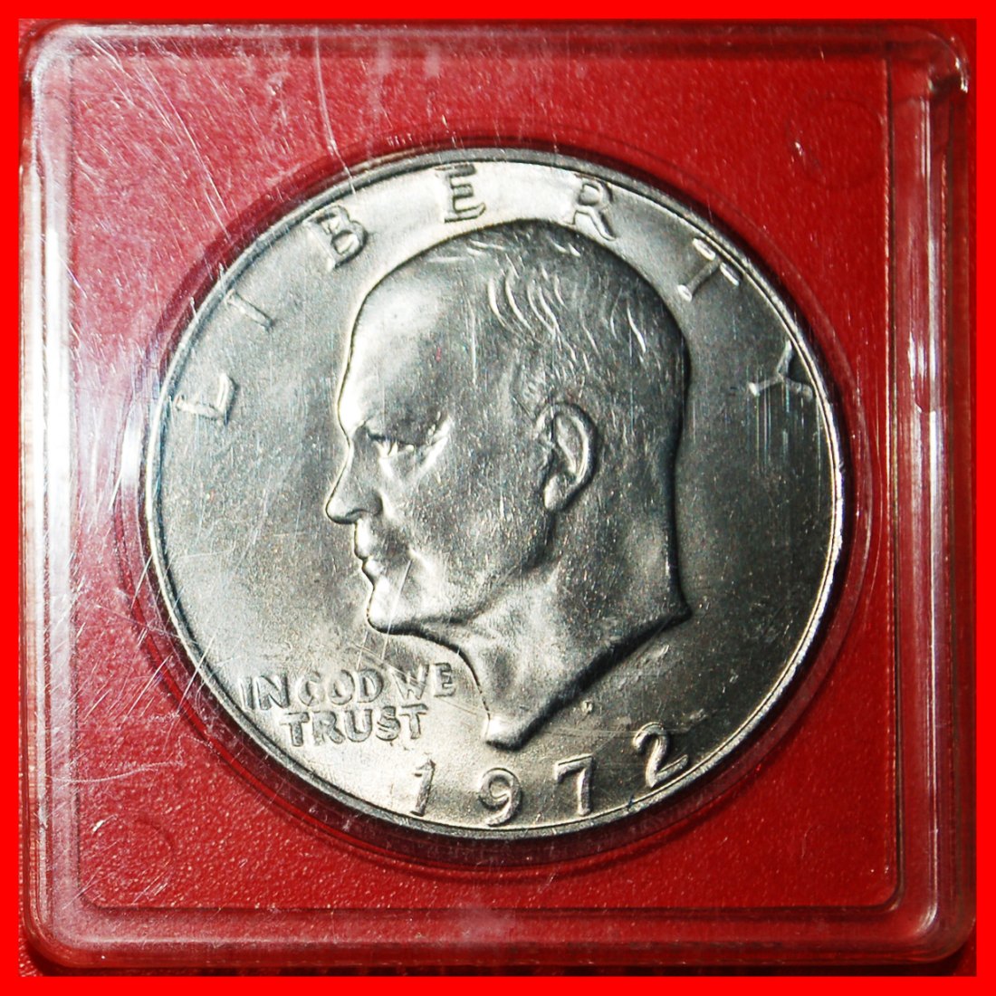  * MOND-DOLLAR (1971-1999): USA ★ 1 DOLLAR 1972D! EISENHOWER (1890-1969)! MEGHRIG ★OHNE VORBEHALT!   