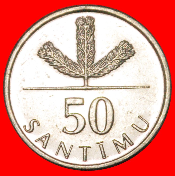 * GERMANY (1992-2009): latvia (ex. USSR, russia) ★ 50 santimes 2007! LOW START ★ NO RESERVE!