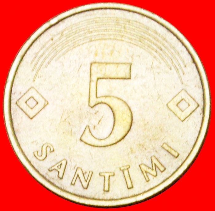 * GERMANY (1992-2009): latvia (ex. USSR, russia) ★ 5 SANTIMS 1992 ERROR! LOW START ★ NO RESERVE!