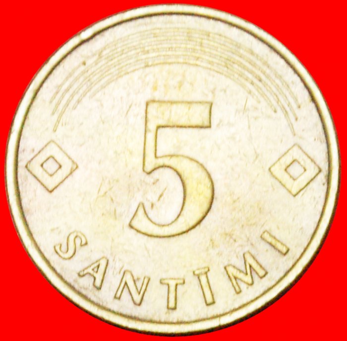  * GERMANY (1992-2009): latvia (ex. USSR, russia) ★ 5 SANTIMS 1992 ERROR! LOW START ★ NO RESERVE!   