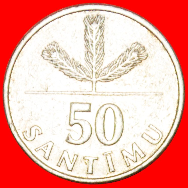 * DEUTSCHLAND (1992-2009): lettland (früher die UdSSR, russland) ★ 50 SANTIM 1992! ★OHNE VORBEHALT!