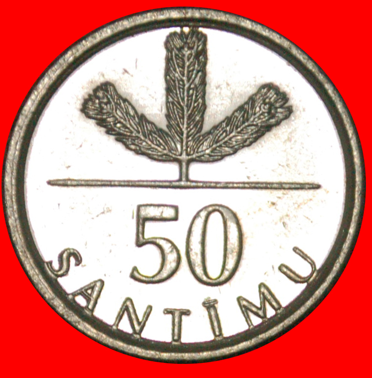 * DEUTSCHLAND (1992-2009): lettland (früher die UdSSR, russland)★50 SANTIM 2009 uSTG★OHNE VORBEHALT!