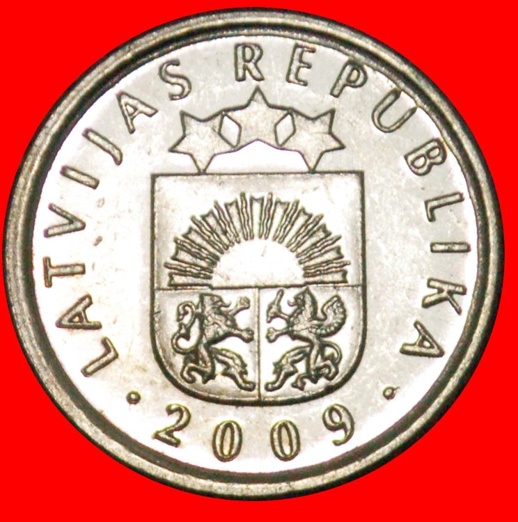  * DEUTSCHLAND (1992-2009): lettland (früher die UdSSR, russland)★50 SANTIM 2009 uSTG★OHNE VORBEHALT!   