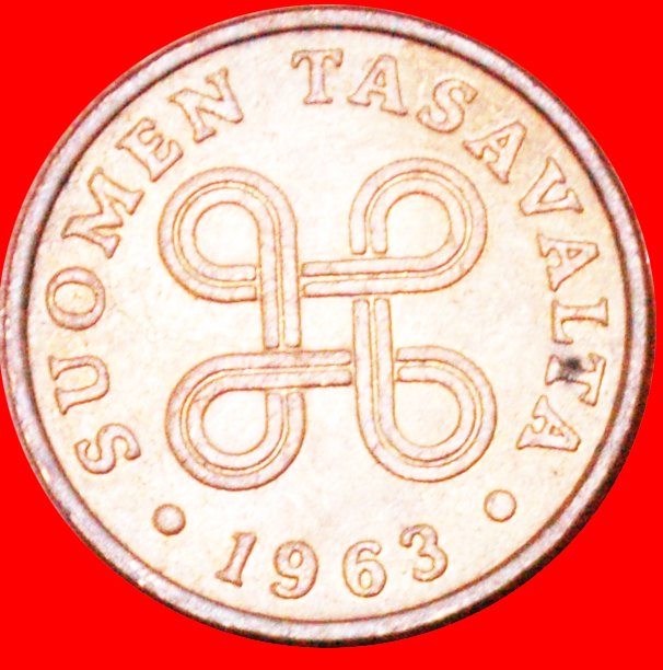  * UdSSR (früher russland): FINNLAND ★ 1 PENNY 1963! ★OHNE VORBEHALT!   