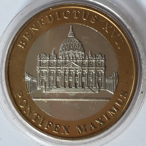  Medaille, Vatikan, Benedikt XVI, in original Kapsel   