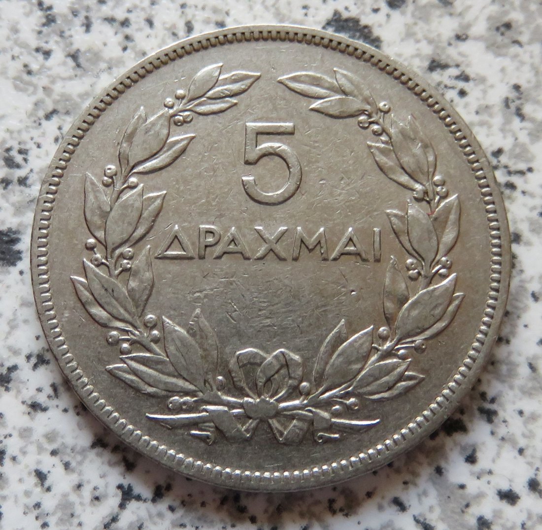  Griechenland 5 Drachmai 1930   