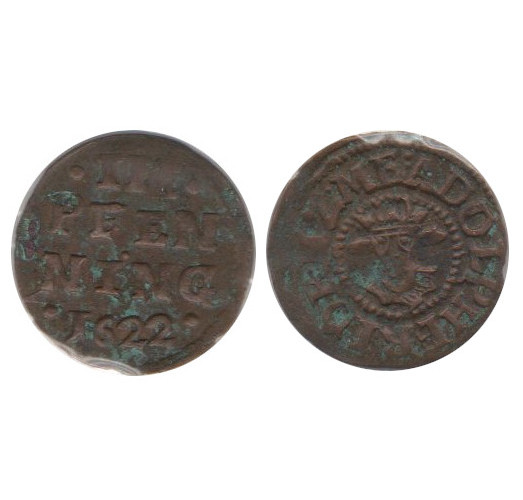  Mecklenburg Schwerin 3 Pfennig 1622   