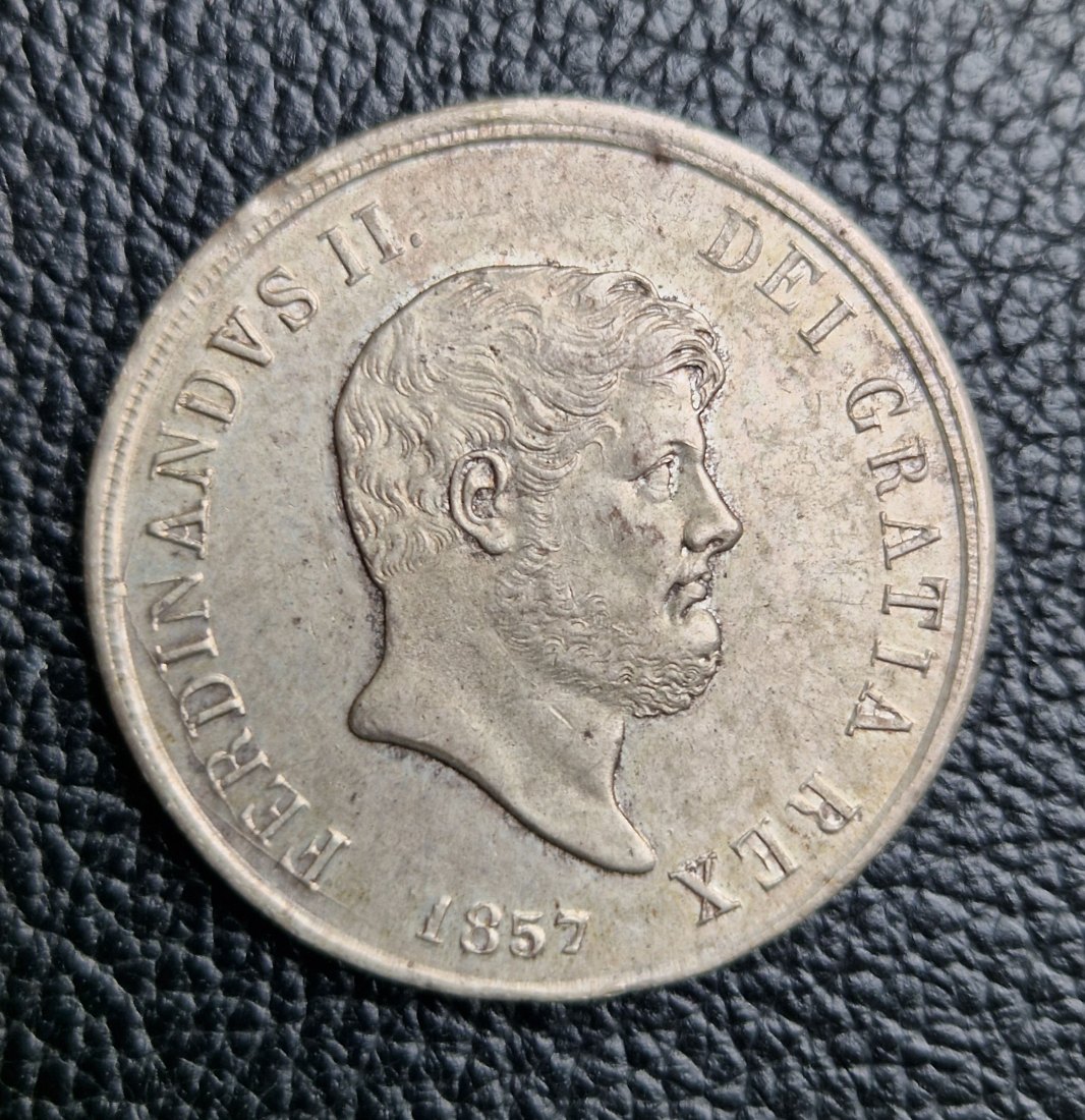  Italien 120 Grana 1857 Neapel / Sizilien Ferdinand II   