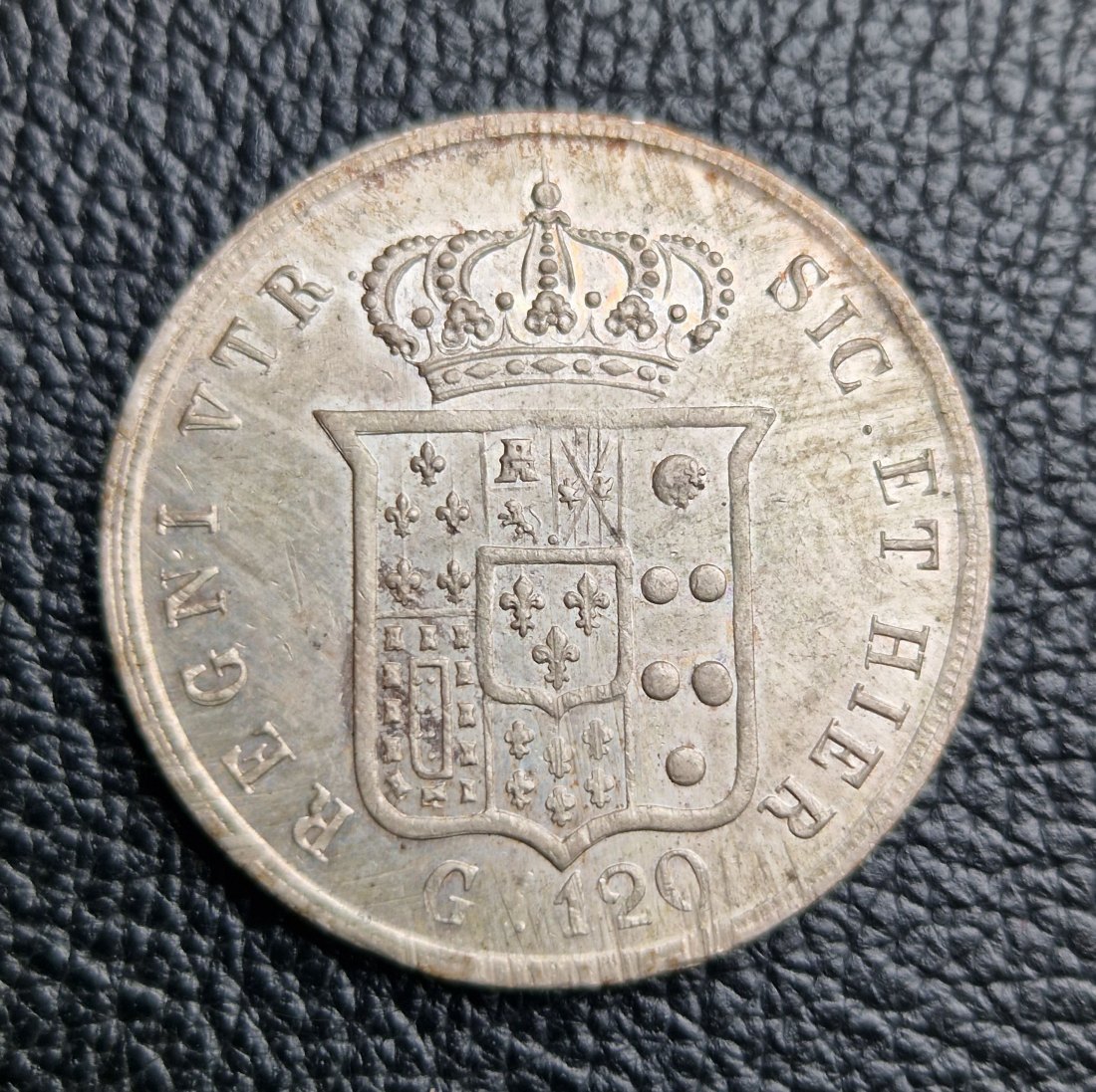  Italien 120 Grana 1857 Neapel / Sizilien Ferdinand II   