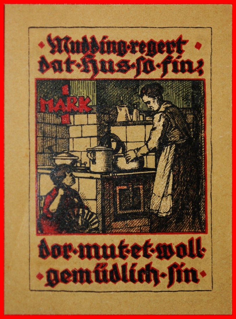  * SCHLESWIG-HOLSTEIN: DEUTSCHLAND PRIES-FRIEDRICHSORT ★ 1 MARK (1922) VZGL KNACKIG!★OHNE VORBEHALT!   